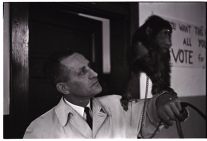 Man with monkey